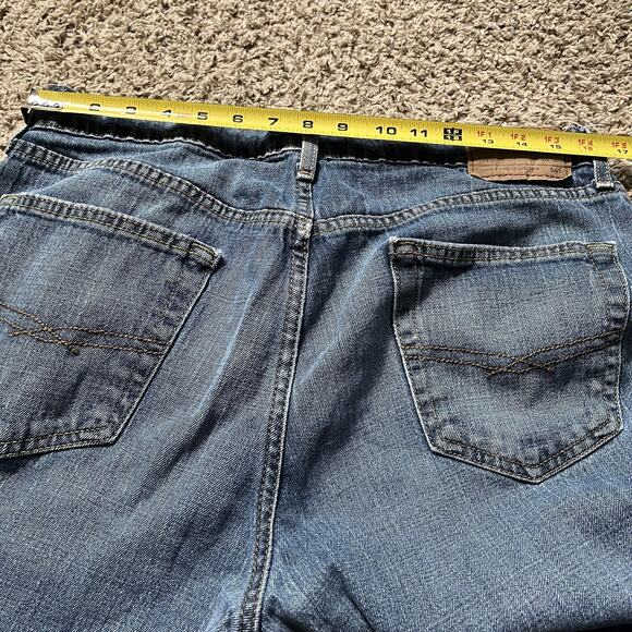 Levi's Signature S61 Relaxed Straight Leg Jeans Men's 36x30 Blue Distressed - Picture 9 of 9